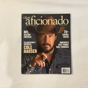 cigar aficionado “Yellowstone Enforcer Cole Hauser” Issue October 2024 Magazine